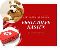 Teddybär und Erste Hilfe Kasten